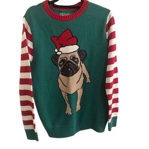Pug Dog Christmas Sweater